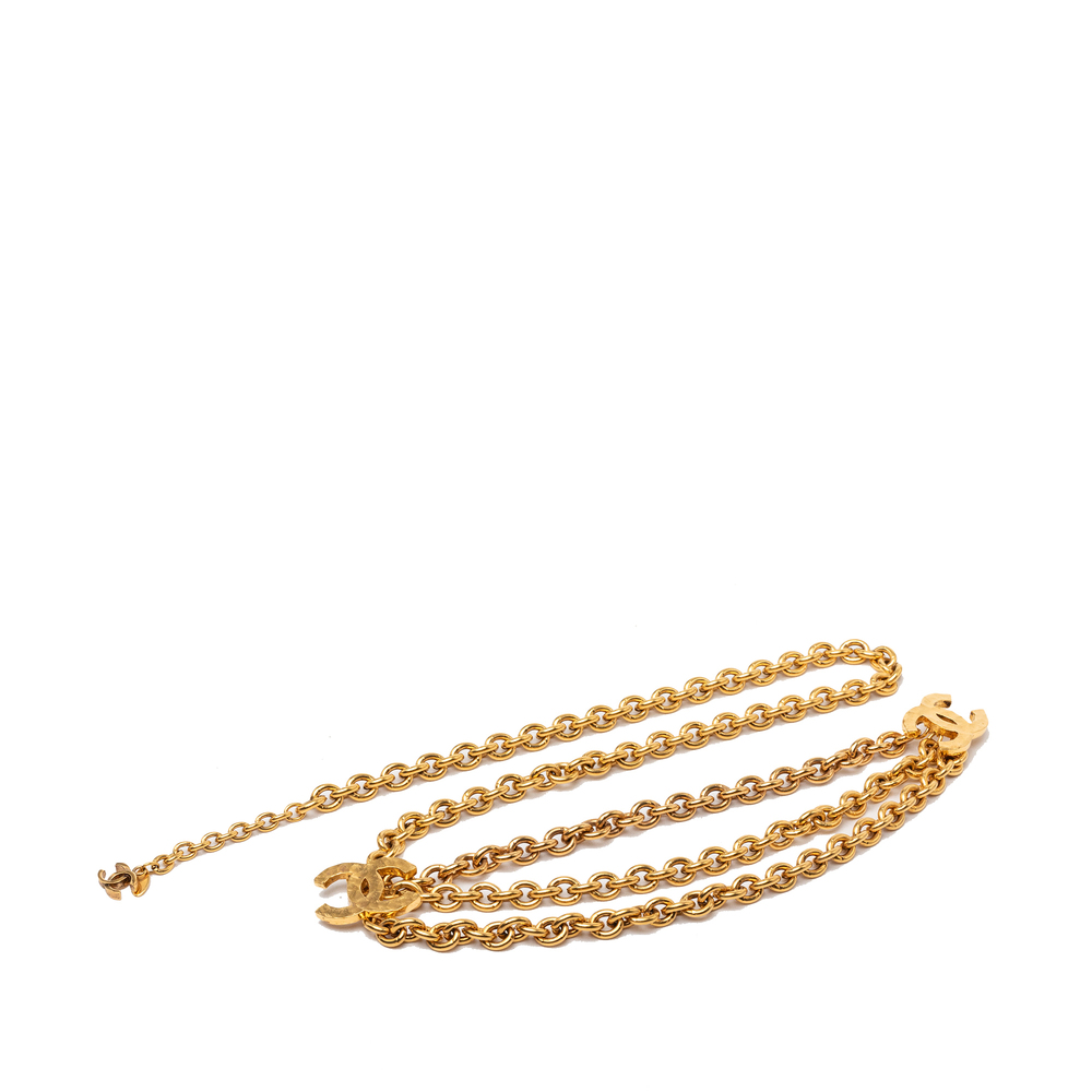 Pre-Loved Chanel CC Gold Plated Triple Chain Belt